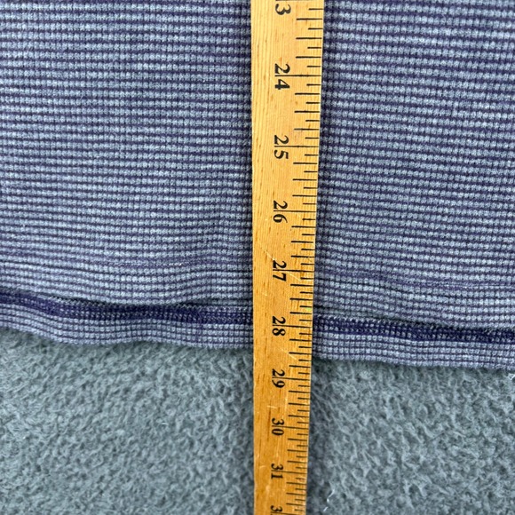 MICHAEL KORS Mens Gray Striped Thermal Hoodie Pullover Long‎ Sleeve Size XL - Picture 5 of 8